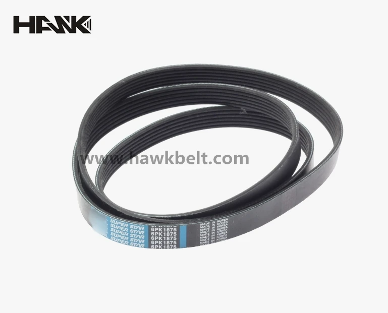 High Quality 6PK1875 EPDM PK Belt Made In Korea